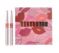 Lip liner pencil set, 12 pieces lip pencil makeup kit, creamy lip liners with matte finish, sculpting lip pen for lips, lipliner set for mother, wife, and makeup lovers
