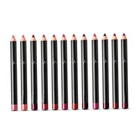 Lip Linet Set 12 couleurs étanche au crayon de rouge à lèvres pour les femmes Couleur 01-12