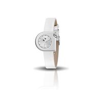LIP Mach 2000 Mini montre en acier et cuir pour femme Blanc 671164