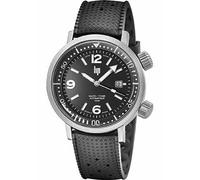 Lip Nautic Ski Titane Montre Homme Automatique Caoutchouc Noir 671855