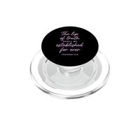 Lip of Truth Shall Be Established Proverbs 12:19 Verse biblique PopSockets PopGrip pour MagSafe