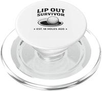 Lip Our Survivor Established 18 Holes Ago Golf Humour PopSockets PopGrip pour MagSafe