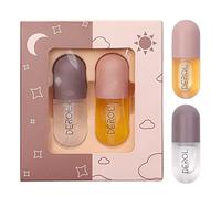 Lip Plumper, Natural Lip Plumper, Lip Care Serum, Day and Night Lip Treatment Set, Lip Enhancer to Reduce Fine Lines, Moisturizing, Fuller and Radiant