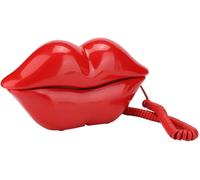 Lip-Shaped Phone,Fixed Lip-Shaped Phone,Funny Wired Phone with Phone Number Storage Function,Gifts for Girls,Party/Birthday (Red)