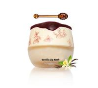 Lip Sleeping Mask & Lip Balm Set au Miel - Soin Réparateur Hydratant pour Lèvres Sèches et Gercées, Réduction des Ridules et Effet Repulpant (#Vanille, 5.5g)