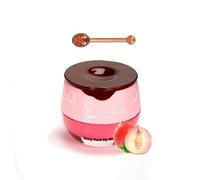 Lip Sleeping Mask & Lip Balm Set au Miel - Soin Réparateur Hydratant pour Lèvres Sèches et Gercées, Réduction des Ridules et Effet Repulpant (#Pêche, 5.5g)
