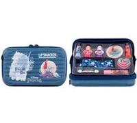Lip Smacker Ariel Travel-Ready Beauty Case All-in-One Makeup Gift with Shimmer Creamy Palettes Lipsticks and Nail Polishes for Kids Princess Look On-The-Go Accessories Included