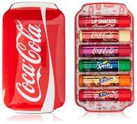 Lip Smacker, Assortiment de Baumes à Lèvres Coca Cola, Kit de Voyage, Coffret Cadeau Fille, 6 Saveurs, Coca-Cola, Coca-Cola Cerise, Coca-Cola Vanille, Sprite, Fanta, Fanta Fraise