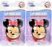 Lip Smacker Baume à Lèvres Lip Smacker Disney Minnie Mouse Emoji, Baume à Lèvres Aromatisé Strayberry Lemonade pour Enfants, Hydratant et Rafraîchissant, Lot Unique (Lot de 2)