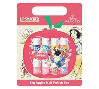 Lip Smacker Blanche Neige Big Apple Nail Polish Set, Set 9 Pièces de Vernis à Ongles pour Enfants avec Séchoir à Ongles Electrique, Cadeaux Princesses Disney avec Vernis à Ongles pour Enfants