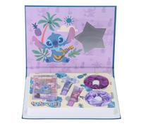Lip Smacker, Coffret Cadeau Maquillage Disney Stitch pour Enfant, 5 Pièces | Palette 6 Ombres à Paupières, 2 Gloss, 2 Élastiques à Cheveux, Breloque en PVC, Coffret Cadeau Complet