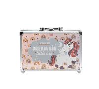 Lip Smacker Color Traincase, Coffret Maquillage Tout-en-un pour Filles Comprenant 22 Brillants à Lèvres, 9 Ombres à Paupières Crémeuses, 2 Vernis, 4 Poudres Scintillantes et Barrettes