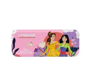 Lip Smacker Disney Princess Artisan Picnic Beauty Tin, Ensemble de Maquillage pour Enfants à 3 Niveaux avec BrillantÀLèvres, OmbresÀPaupières Lumineuses, Accessoires pour Cheveux et Maquillage