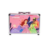 Lip Smacker Disney Princess Traincase, Ensemble de Maquillage pour PetiteFille, 40+ Pièces de Make-Up pour Visage, Lèvres et Ongles avec Accessoires de Beauté pour Cheveux et Maquillage Inclus