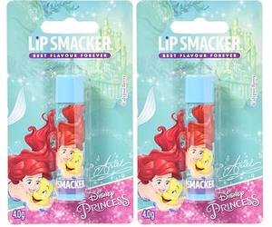 Lip Smacker - Disney Princesses Collection - Baume à Lèvres Individuel Ariel Disney Smaker - Goût Baies de Calypso (Lot de 2)