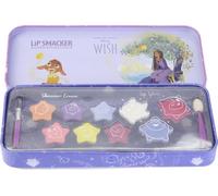 Lip Smacker Disney Wish Makeup Case Lip & Face Tin Makeup Kit for Kids (Kit de maquillage en étain pour les lèvres et le visage)