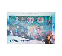 Lip Smacker Frozen Blockbuster Set, Ensemble Maquillage avec Baumes et Gloss à Lèvres, Crèmes et Vernis à Ongles pour un Look de Princesse, Accessoires Inclus