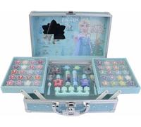 Lip Smacker Frozen Cosmetic Bag for Kids Makeup Gift Set with 40+ Pieces Colorful Makeup for Face Lips and Nails Including Hair and Makeup Accessories for the Perfect Princess Look