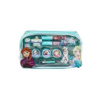 Lip Smacker Frozen Trousse Maquillage Essentielle, Ensemble Maquillage Frozen pour PetiteFille avec Brillant À Lèvres, Ombres À Paupières Éclatantes, Applicateurs et Accessoires pour un Look Princesse