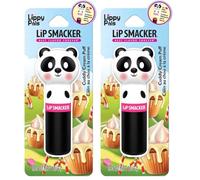 Lip Smacker Lippy Pals Panda, Baume à lèvres aromatisé pour enfants inspiré des animaux, hydratant et lissant pour rafraîchir vos lèvres, saveur Cuddy Cream Puff (Lot de 2)