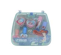 Lip Smacker Princess Ariel Mini Tote Bag, Ensemble Maquillage Sans Danger pour Enfants avec Maquillage pour Visage, Lèvres et Ongles avec Accessoires de Beauté Inclus pour un Look de Princesse