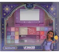 Lip Smacker Wish Beauty Palette, Ensemble Maquillage Inspiré Disney Wish, avec Brillants à Lèvres, Crèmes et Fard à Joues, Cadeaux de Princesses Disney Enfants, Accessoires Maquillage et Miroir Inclus