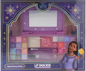 Lip Smacker Wish Beauty Palette, Ensemble Maquillage Inspiré Disney Wish, avec Brillants à Lèvres, Crèmes et Fard à Joues, Cadeaux de Princesses Disney Enfants, Accessoires Maquillage et Miroir Inclus