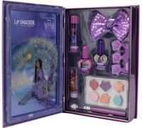 Lip Smacker Wish Book Tin, Livre de Beauté Inspiré des Souhaits Disney avec Rouges à Lèvres, Crèmes, Vernis à Ongles et Accessoires de Beauté pour le Look de Princesse de vos Enfants
