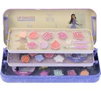 Lip Smacker Wish Triple-Tier Beauty Tin, Ensemble de Maquillage pour Enfants Inspiré par Disney Wish avec BrillantÀLèvres, FardsÀPaupières, Accessoires Beauté et Autocollants Inclus
