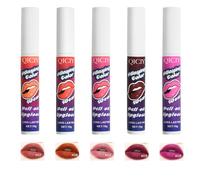Lip Tint Peel-Off Set De 5 Couleurs Lip Stain Mat RéSistant à L'Eau Et De Longue DuréE Non Collant Lip Stain Peel Off pour Femmes Et Jeunes Filles