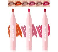 Lip Tint Stain Marker Pen Set-3 pcs Rouge à Lèvres Résistant à L'eau, Couleur Longue Durée Sans Transfert Lip Gloss, Tatouage Naturel Effet Mat Lipstain Crayon à Lèvres Pour Les Femmes-2+4+5