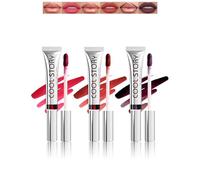Lip Tint Stain Peel Off Lot de 3 gloss à lèvres mats nude - Imperméable et durable - Rouge à lèvres liquide amovible - Anti-adhésif - Pour femme - 110 + 115 + 140