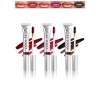 Lip Tint Stain Peel Off Lot de 3 gloss à lèvres mats nude - Imperméable et durable - Rouge à lèvres liquide amovible - Anti-adhésif - Pour femme - 120 + 130 + 135