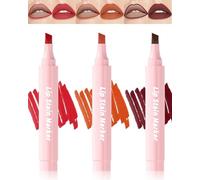 Lip Tint Stain Pen Set-3 pcs Rouge à Lèvres Résistant à L'eau, Couleur Longue Durée Sans Transfert Lip Gloss, Tatouage Naturel Effet Mat Lipstain Crayon à Lèvres Pour Les Femmes-1+2+3