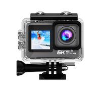 Lipa AT-M82TR 6K Action Camera IPS Wifi - Caméra sous-marine - Action Cam - capteur IMX - 21 accessoires - résolution 6K - double écran - vision nocturne