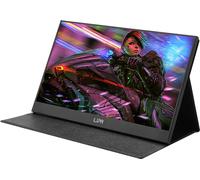 Lipa Moniteur Portable AX-50 Full HD 15,6 Pouces, Moniteur Full HD, étui USB C Hdmi et béquille, Noir