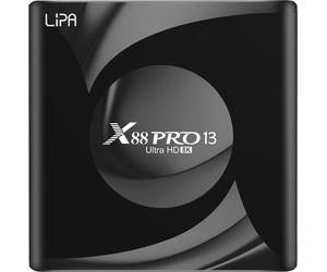 Lipa X88 Pro 13 Android Tv Box 4-64 Go Android 13 - Lecteur multimédia pour TV - Streamer multimédia - Boîtier TV Android