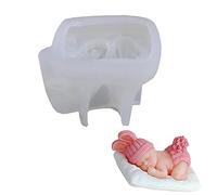 Lipeed Silicone Fondant Moule DIY Silicone Moule Gâteau Moule 3D Dormir Bébé Forme Gâteau Décoration Moule Moule De Cuisson pour DIY Chocolat Cupcake Toppers