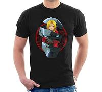 LIPENGH59 Full Metal Alchemist Edward Alphonse Fusion Men's T-Shirt Manches Courtes(Large)