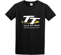 LIPENGH59 New Isle of Man TT Race Logo Men's Cotton Shirt T-Shirts à Manches Courtes(Large)