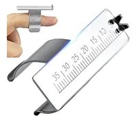 Lipfer 1pc Règle Dentaire Aluminium Instrument Instrument Dentistry Ring Ruer Root Canal Mesurer Tool pour Les Outils De Dentiste Endodontique