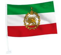 Lipfer Drapeau De Voiture Iran 18'' X 12'' - Drapeaux De Voiture Iran 30 X 45 Cm - Bannière Drapeaux De Fenêtre De Voiture Iran