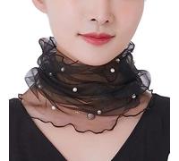 Lipfer Écharpe Coule De Mousseline 1pc Rétros Pearl Siclonnet Écharpe Écharpe Scarpe en Mousseline Scure De en Soie pour Les Femmes pour Femmes