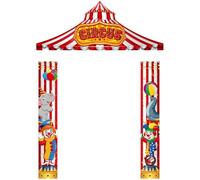 Lipfer Lot De 3 Bannières De Porche De Cirque De Carnaval, Décorations De Fête À Thème De Cirque, Ensemble De Bannières De Porte De Bienvenue De Carnaval, Anniversaire De Carnaval À Suspendre