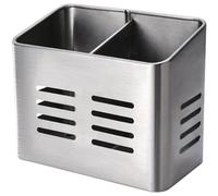 Lipfer Panier D'évier 2 Compartiments pour Ustensiles De Cuisine, Égouttoir À Baguettes, Porte-Couteau Fourchette, Couverts Suspendus, Panier De Séchage, Égouttoir De Vaisselle