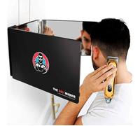 LIPFISBARBERSHOP.COM Miroir 360° - Self Cut Mirror - Miroir 3 Faces Pliable avec Crochets adaptables sur Toutes Les Surfaces（LED)