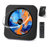Liphier Lecteur CD avec Bluetooth 5.1 Et Couvercle Anti-Poussière (Noir)