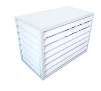 LIPJIA Housse de Protection pour climatiseur Central en Aluminium résistant aux intempéries, Protection extérieure Durable avec présentoir pour Plantes et Solutions de Rangement