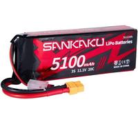 Lipo 3S 5100mAh 20C 11.1V Lipo Battery with XT60 for RC Airplane Quadcopter Helicopter Drone FPV Hobby