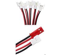 Lipo Câble de charge universel répartiteur de batterie, 1 Molex et 1 fiche JST vers 5 fiches Molex 2 broches 1S 3,7 V Molex 3,7 V pour modélisme pour copter radiocommandé, drone, avion